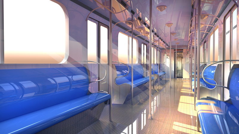 Train, Anime, Original, 5K