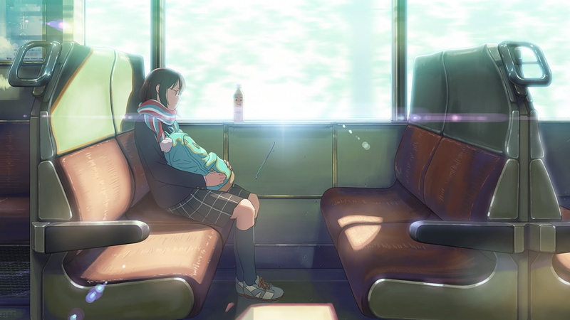train, anime girls, sleeping, anime, 720P, original characters