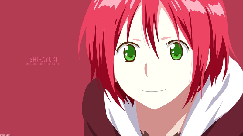 Akagami no Shirayuki-hime, Shirayuki, vector, short hair, anime, redhead, anime girls, Akagami no Shirayukihime, 1080P, green eyes
