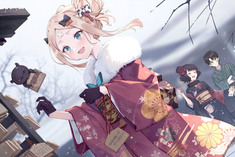 Fate/Grand Order, Katsushika Hokusai (Fate/Grand Order), Abigail Williams (Fate/Grand Order), Fate Series, 1080P