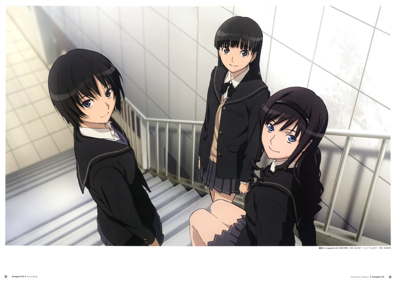 men, young adult, 5K, Ayatsuji Tsukasa, indoors, business, mask, Amagami SS, standing, young women, two people, Nanasaki Ai, beautiful woman, anime girls