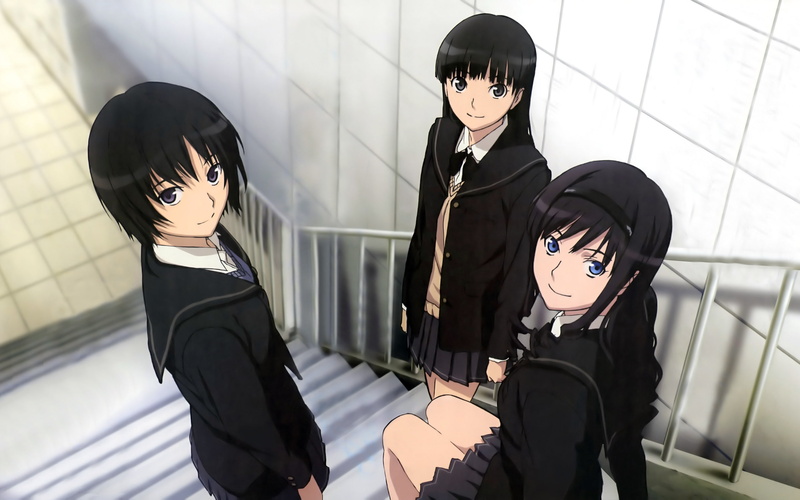 seifuku, ayatsuji, blue, hair, amagami, morishima, headband, eyes, tsukasa, nanasaki, gray, black, 2K, haruka