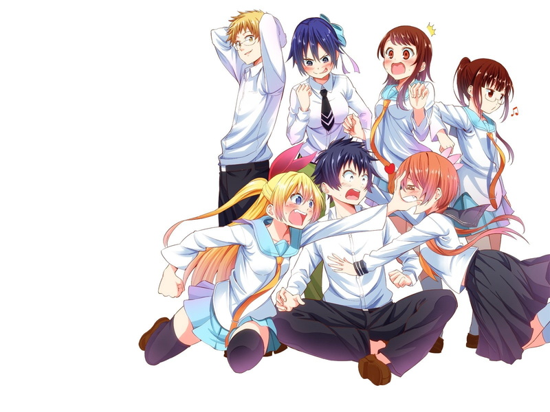raku, tsugumi, miyamoto, onodera, ruri, white, shuu, tachibana, nisekoi, group, chitoge, kosaki, kirisaki, ichijou, maiko, seishirou, 720P, seifuku, marika