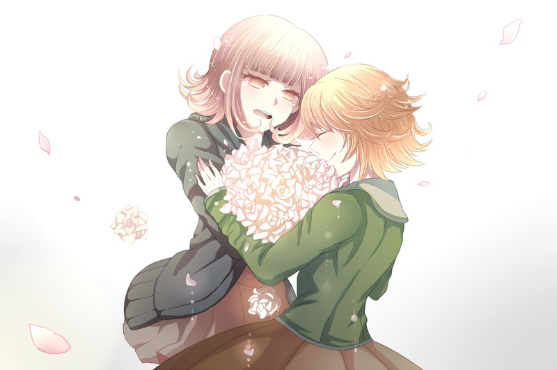 1080P, dangan ronpa, fujisaki, chiaki, nanami, hebiichigo, chihiro