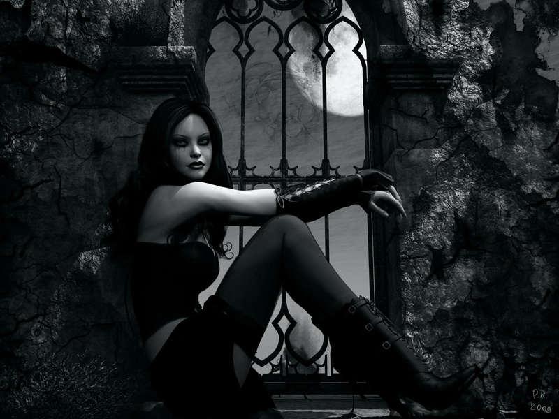 style, Dark, vampire, 720P, women, goth, girl, Gothic, loli