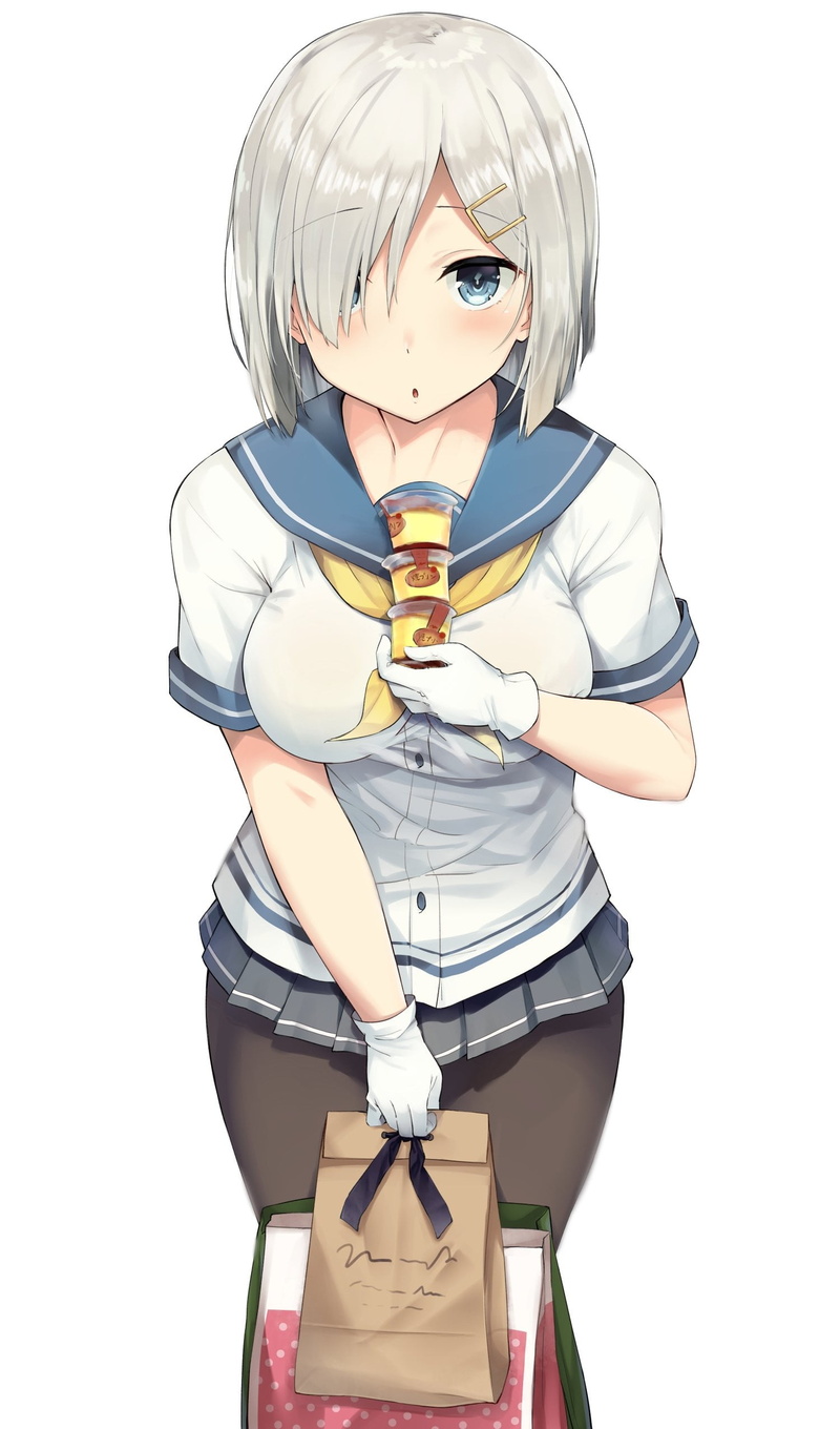 1080P, teenager, blond hair, blue eyes, fear, child, human body part, white background, cut out, one person, girls, clothing, emotion, anime girls, Hamakaze (KanColle) 