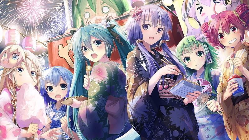 market, IA (Vocaloid), doll, Utau, Vocaloid, retail display, Yuzuki Yukari, disguise, 1080P, Voiceroid, no people, day, anime girls, large group of objects
