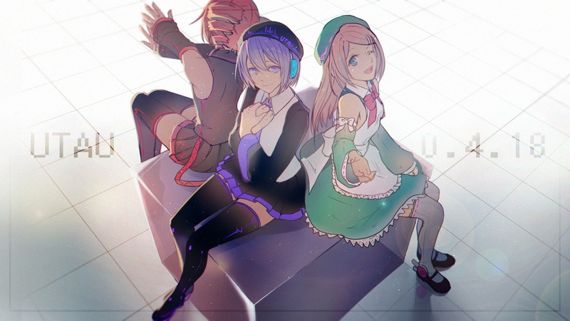 Kasane Teto, Defoko (UTAU), Anime, 1080P, Momo Momone, Utau