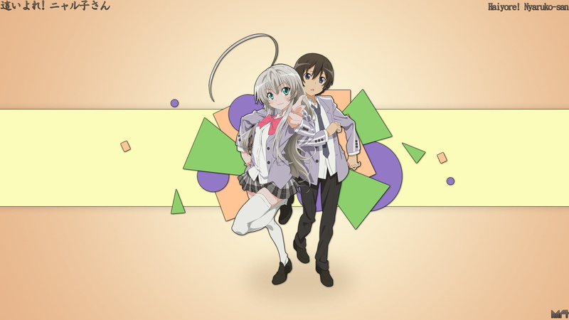 Nyaruko, one animal, technology, digital composite, Yasaka Mahiro, colored background, toy, domestic animals, studio shot, anime, indoors, copy space, paper
