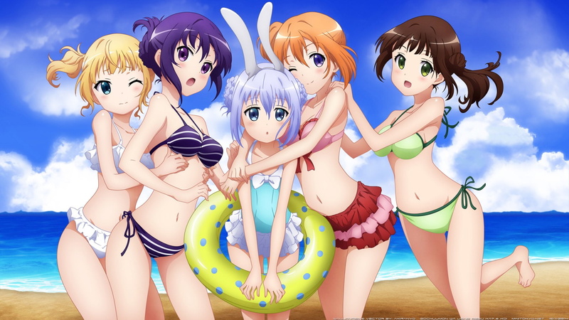 Chino Kafū, Rize Tedeza, 1080P, Is the Order a Rabbit?, Sharo Kirima, Kokoa Hoto, Chiya Ujimatsu, Anime