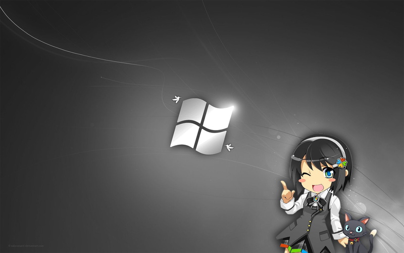 Anime, Microsoft, Windows, Windows 7, 720P, Os-tan, Nanami Madobe