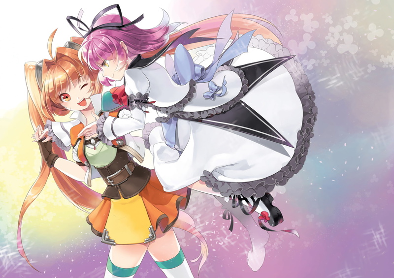 kiseki, seal, bright, densetsu, girls, eiyuu, estelle, 1080P, thighhighs, pukozin, sora, renne