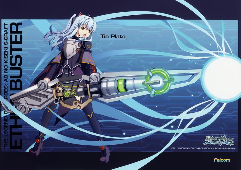 thighhighs, blue, tio, eiyuu, densetsu, weapon, yellow, falcom, hair, enami, plato, kiseki, 720P, eyes, long, katsumi