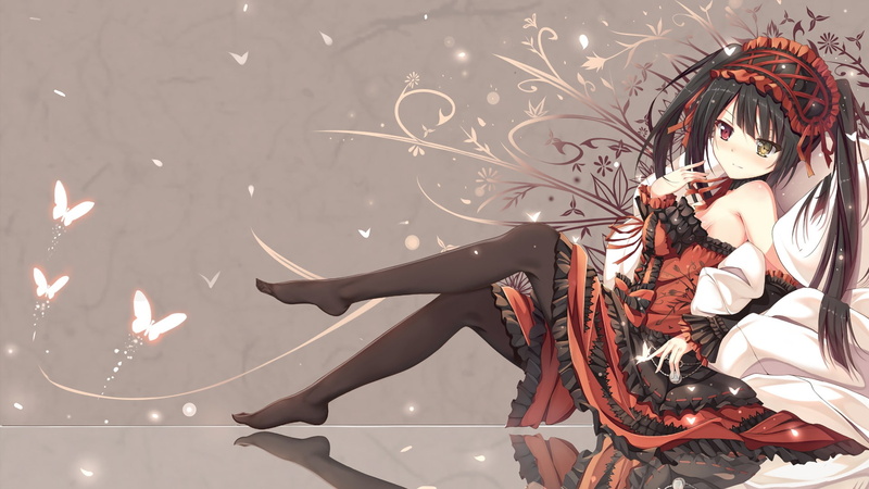three quarter length, nature, indoors, Tokisaki Kurumi, 1080P, manga, event, young adult, hairstyle, young women, lifestyles, beautiful woman, celebration