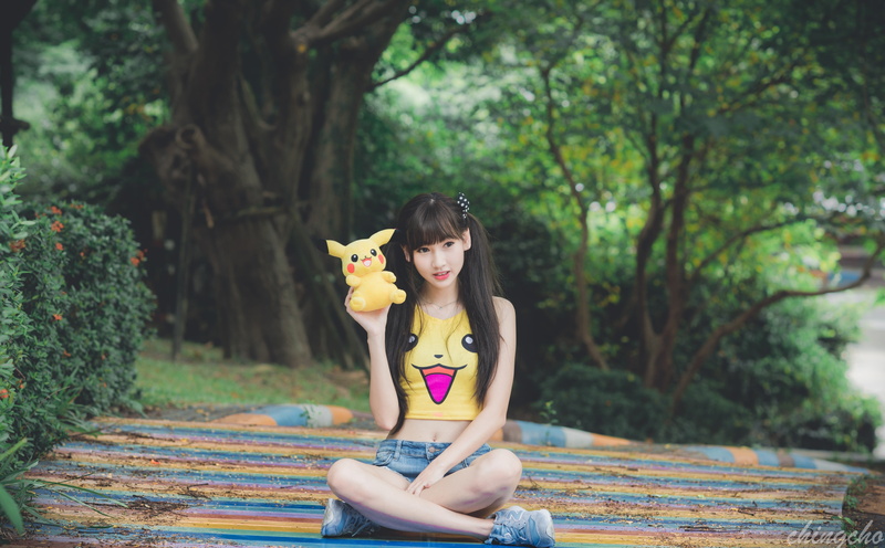 day, one person, Asian, lifestyles, Outdoor, plant, sitting, 5K, young women, depthoffield, tree, women, Beautiful, nature, Girl, twintail, leisure activity