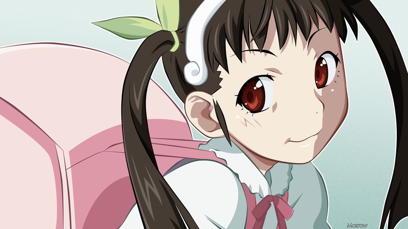creativity, indoors, pink color, Monogatari Series, representation, Hachikuji Mayoi, day, portrait, nature, low angle view, art and craft, 2K, anime girls