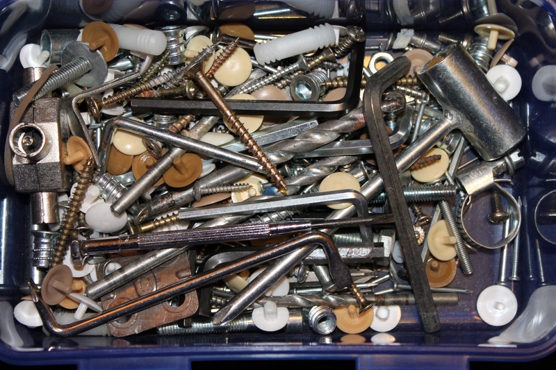 large group of objects, 1080P, steel, group, odds and ends, close-up, allen key, nail, screwdriver, no people, work tool, variation, choice, hand tool