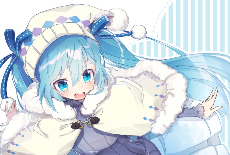 eyes, com, twintails, yuki, 257667, vocaloid, blush, aqua, chuuko, loli, konachan, 2K, miku, long, close, hair, anpu, hatsune