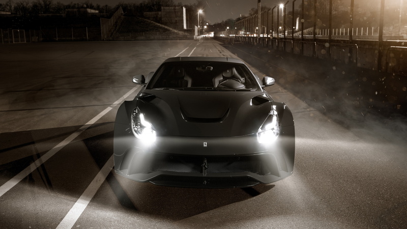 ferrari, sport cars, Novitec Rosso Ferrari F12 Berlinetta N-Largo S, 4K, supercar, sports, car, black