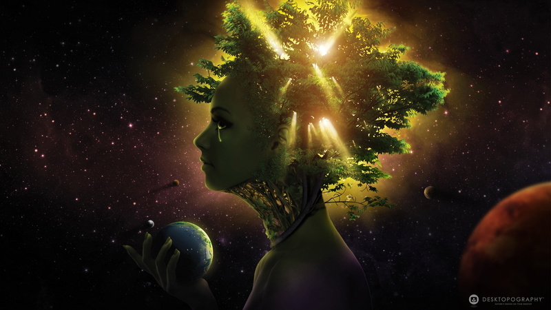 3d and abstract, 2K, gaia
