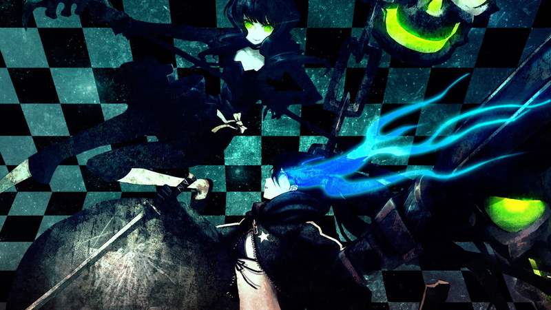 anime girls, 1080P, Dead Master, scythe, anime, Black Rock Shooter, Black Rock Shooter (series), fighting, sword
