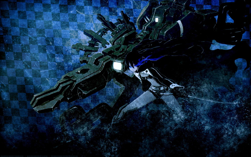 weapon, sword, 2K, Black Rock Shooter (series), anime girls, anime, gun