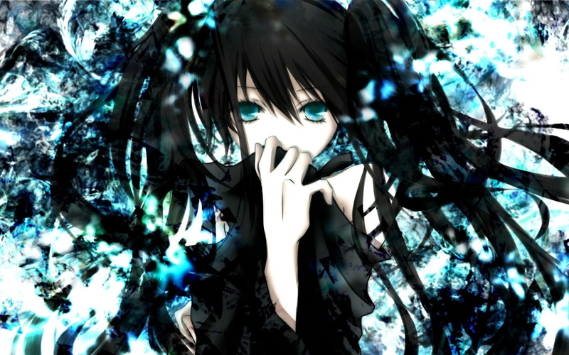 1080P, human face, human body part, portrait, front view, leisure activity, real people, hairstyle, looking at camera, day, obscured face, waist up, Black Rock Shooter