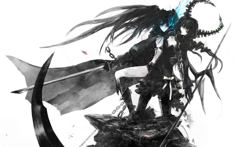 2K, plant, low angle view, tree, no people, branch, nature, Dead Master, art and craft, anime girls, close-up, Strength (Black Rock Shooter), indoors
