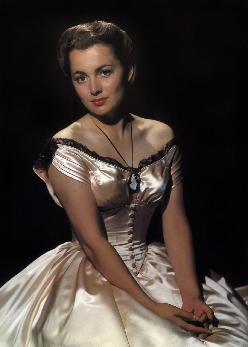 looking at camera, black, Actress, one woman only, clothing, only women, woman, pictures, hollywood, adults only, gown, Olivia De Havilland, Vintage, corset