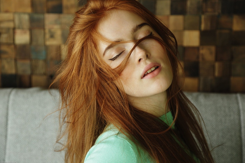 Jia Lissa, Adults, Redhead, 1080P, Close-Up, Face, Woman, Model
