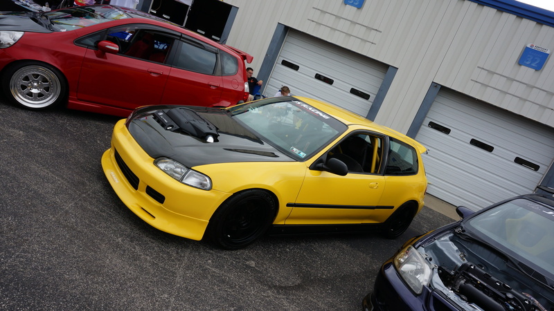outdoors, 4K, yellow cars, day, door, open, car, type r, red cars, black, stationary, land vehicle, travel, architecture, yellow, vehicle, road, tuning