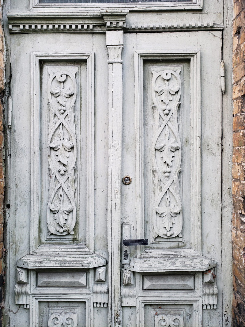 porch, window, plant, wood - material, wall, curtain, built structure, wood, day, ornate, safety, closed, the past, old, bas relief, carving, no people