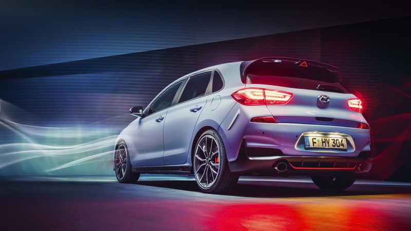 mode of transportation, sport, Hyundai, speed, on the move, land vehicle, driving, sports car, blurred motion, headlight, racecar, motion, i30N, car, transportation