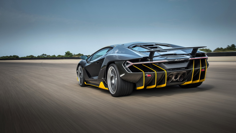 Rear view, 4K, 4K, Lamborghini Centenario, Lamborghini