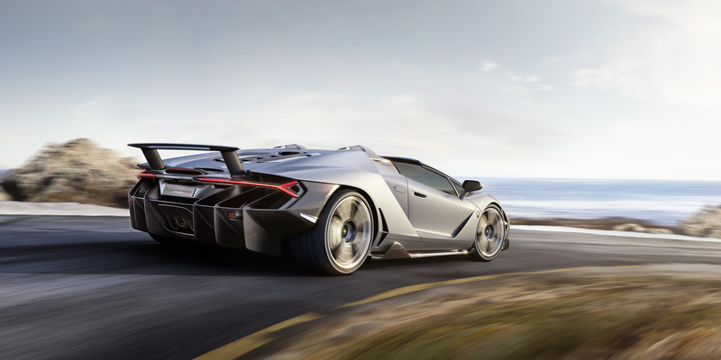 4K, Lamborghini Centenario Roadster, 4K, Rear view, Lamborghini