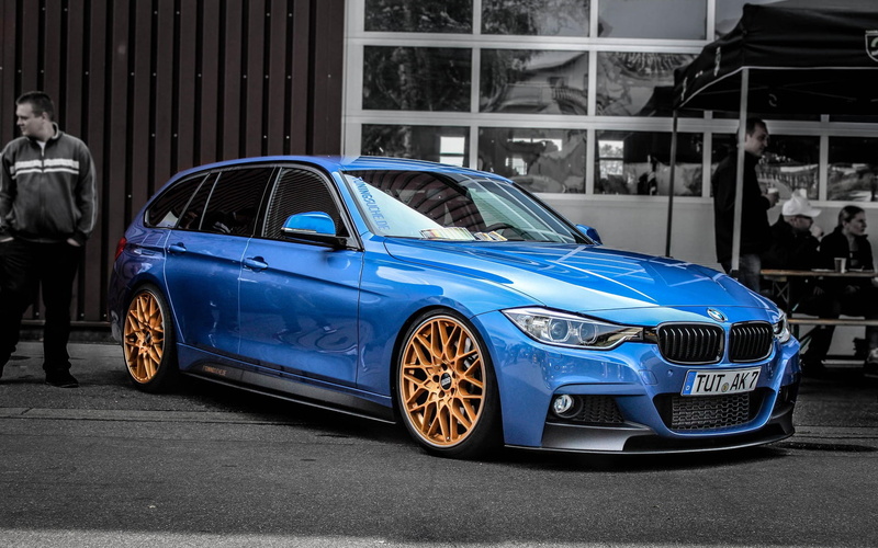 Blue, d, View, f, Car, 1080P, BMW, Side