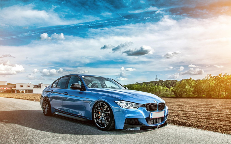 1080P, f, BMW, Blue, Car