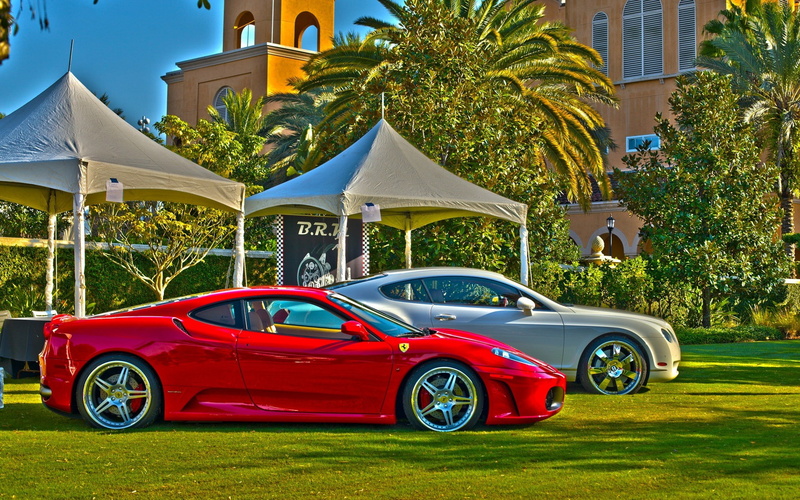 Ferrari F430, 1080P, Goodwood Festival of Speed, Ferrari, Bentley, Bentley Continental GT, car