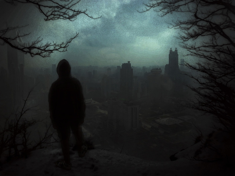 Trees, Shanghai, Dark, Rear View, Nightmare, 2K, forest, Alone