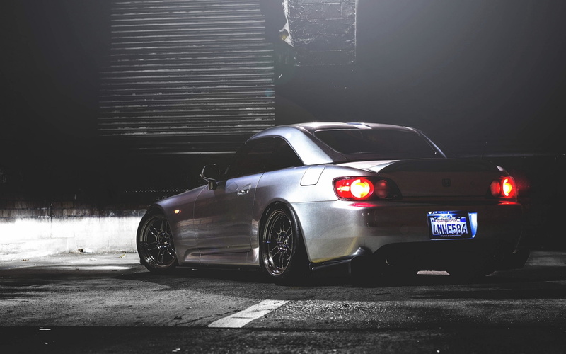 wheel, luxury, editorial, parking Lot, city, modern, nature, night, 2K, architecture, illuminated, shiny, land Vehicle, honda s2000, mode of transportation