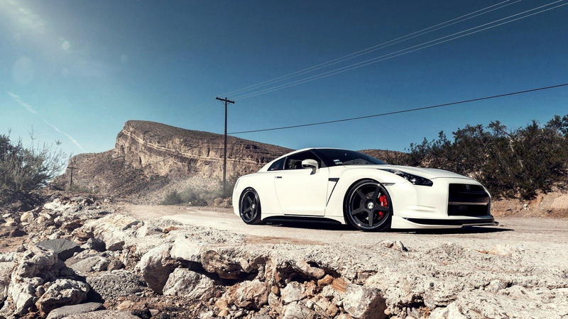 cars, car, 1920x1080, nissan, r, white, nissan gt-r, 1080P, sports, gt