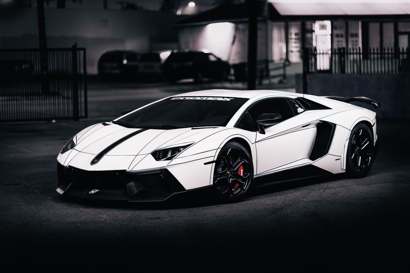 supercar, speed, shiny, aventador, wheel, black Color, side View, garage, tron tuning, fuel and Power Generation, coupe, transportation, built structure