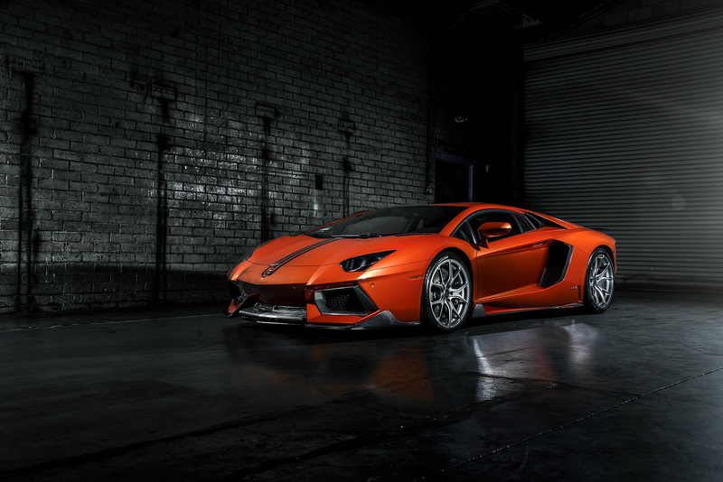 front, lp700-4, left, Vorsteiner, 1080P, Lamborghini, aventador, orange