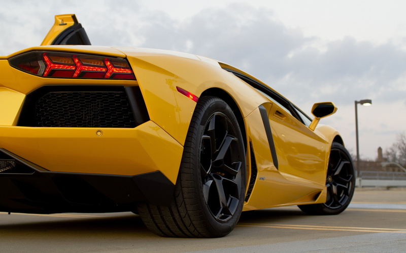 lp700-4, 2K, aventador, yellow, Lamborghini