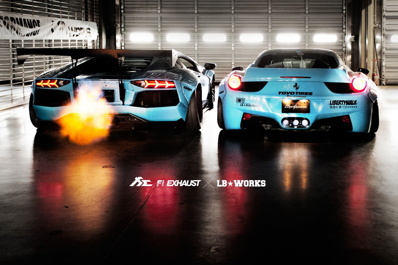 Aventador, Ferrari, Fi Exhaust, Lamborghini, LP700, Liberty Walk, 1080P, Italia, 458