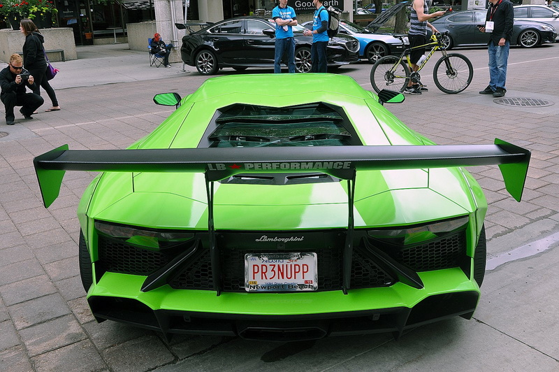 lamborghini, green, liberty, modified, walk, 720P, aventador, cars, supercars