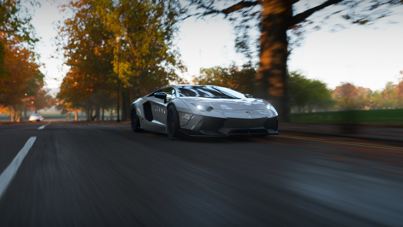 Lamborghini Aventador LP700-4, Lamborghini, Forza Horizon 4, 1080P, Liberty Walk, grey cars