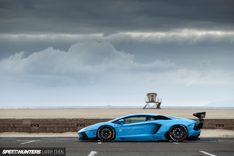 1080P, beach, mode of transportation, car, land vehicle, transportation, outdoors, motor vehicle, day, beauty in nature, car lamborghini lamborghini aventador lb works liberty walk blue