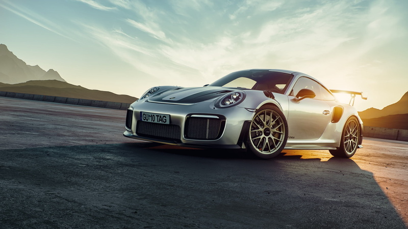 Porsche, 1080P, vehicle, car, Porsche 911 GT2 RS, silver cars