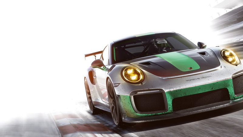 brightly lit, vintage, motor vehicle, car, transportation, antique, close-up, no people, Porsche 911 GT2 RS, land vehicle, indoors, 2K, copy space, CGI